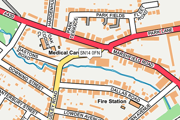 SN14 0FN map - OS OpenMap – Local (Ordnance Survey)