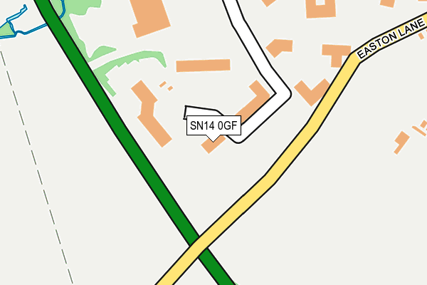 SN14 0GF map - OS OpenMap – Local (Ordnance Survey)