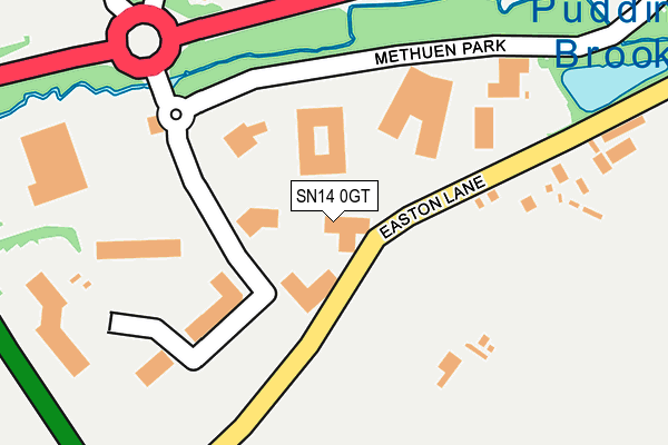 SN14 0GT map - OS OpenMap – Local (Ordnance Survey)