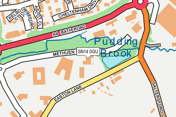 SN14 0GU map - OS OpenMap – Local (Ordnance Survey)