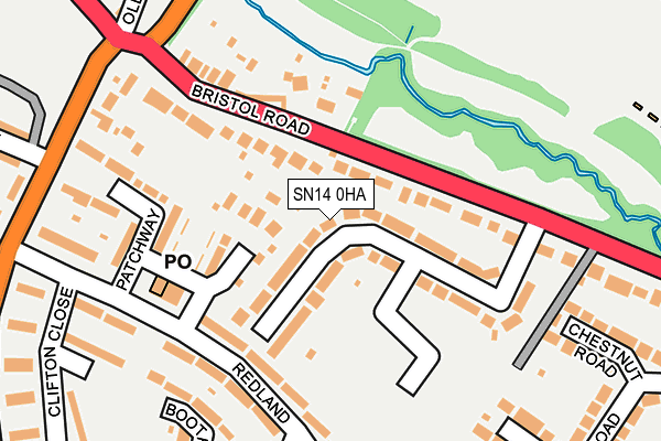 SN14 0HA map - OS OpenMap – Local (Ordnance Survey)