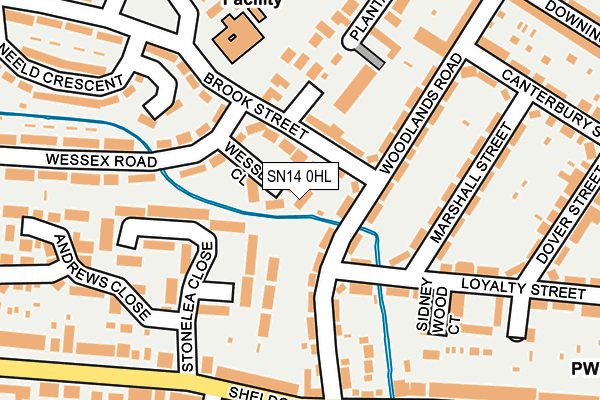 SN14 0HL map - OS OpenMap – Local (Ordnance Survey)