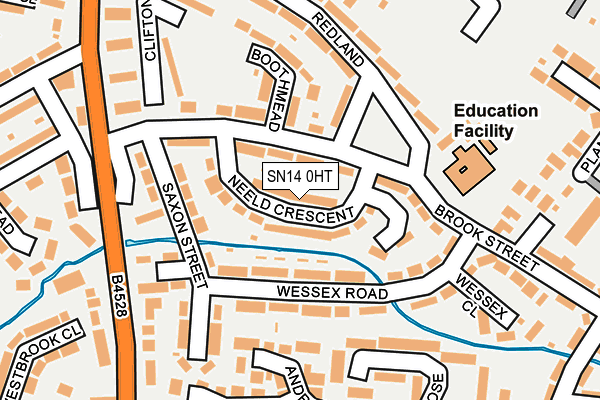 SN14 0HT map - OS OpenMap – Local (Ordnance Survey)