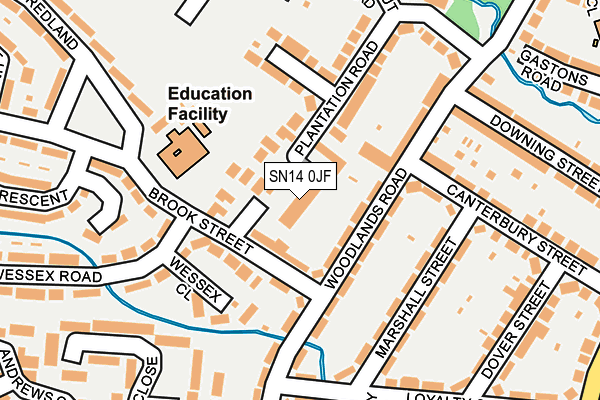 SN14 0JF map - OS OpenMap – Local (Ordnance Survey)