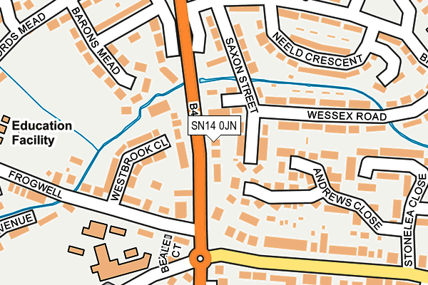 SN14 0JN map - OS OpenMap – Local (Ordnance Survey)