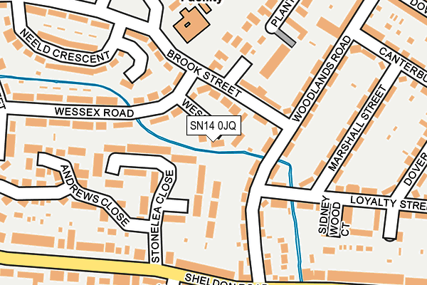 SN14 0JQ map - OS OpenMap – Local (Ordnance Survey)