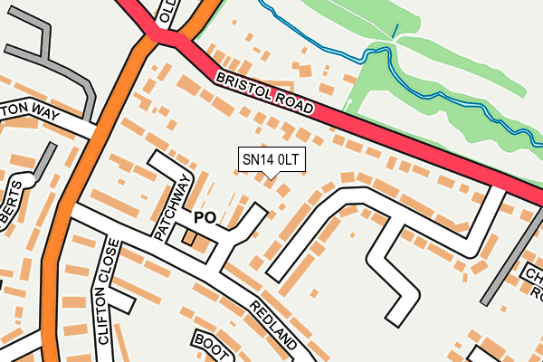 SN14 0LT map - OS OpenMap – Local (Ordnance Survey)