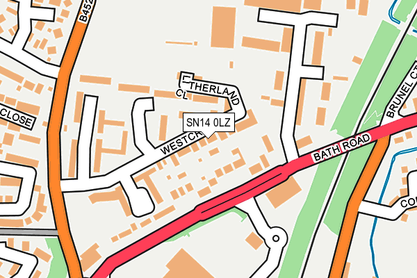 SN14 0LZ map - OS OpenMap – Local (Ordnance Survey)