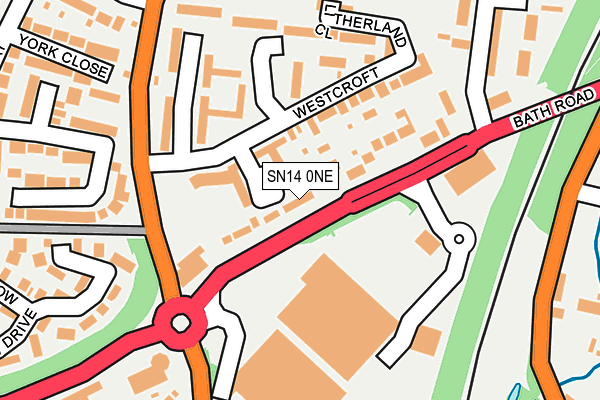 SN14 0NE map - OS OpenMap – Local (Ordnance Survey)