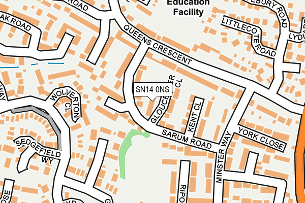 SN14 0NS map - OS OpenMap – Local (Ordnance Survey)