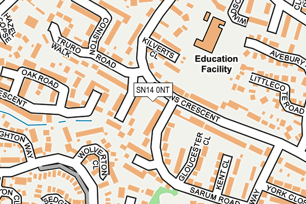 SN14 0NT map - OS OpenMap – Local (Ordnance Survey)