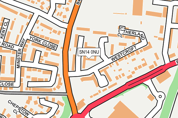 SN14 0NU map - OS OpenMap – Local (Ordnance Survey)