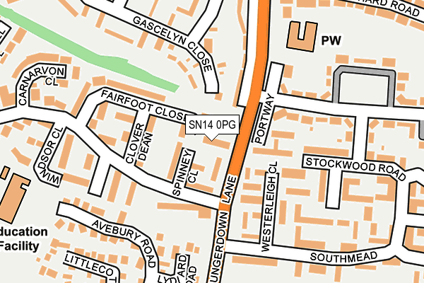 SN14 0PG map - OS OpenMap – Local (Ordnance Survey)