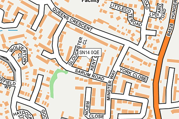 SN14 0QE map - OS OpenMap – Local (Ordnance Survey)