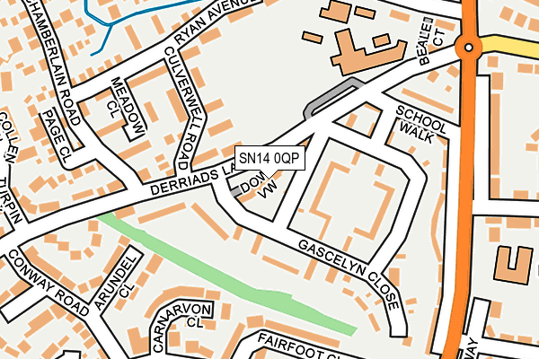 SN14 0QP map - OS OpenMap – Local (Ordnance Survey)