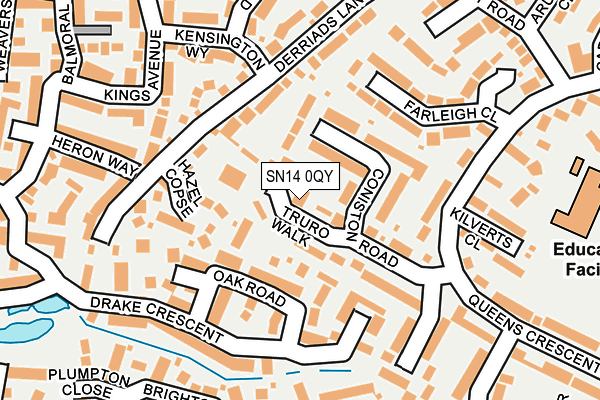 SN14 0QY map - OS OpenMap – Local (Ordnance Survey)