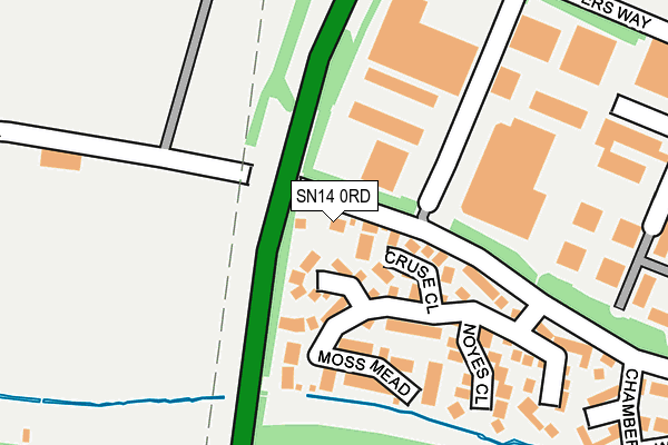 SN14 0RD map - OS OpenMap – Local (Ordnance Survey)