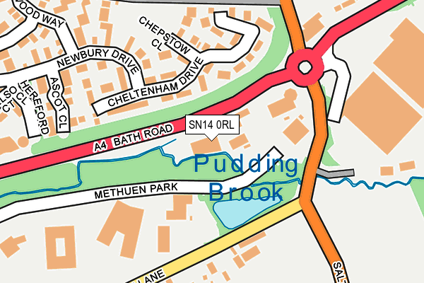 SN14 0RL map - OS OpenMap – Local (Ordnance Survey)