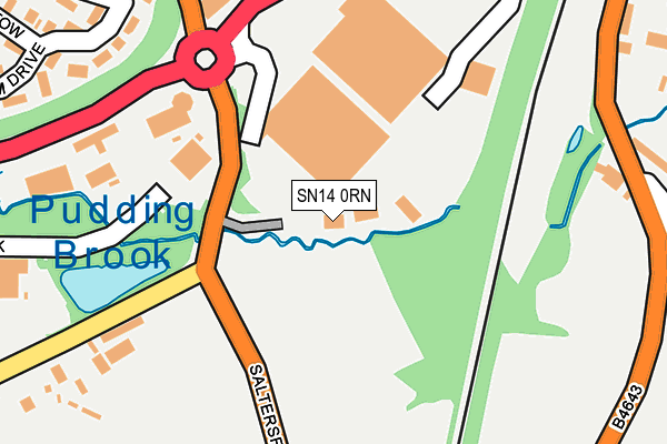 SN14 0RN map - OS OpenMap – Local (Ordnance Survey)