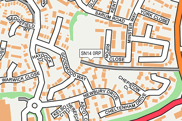 SN14 0RP map - OS OpenMap – Local (Ordnance Survey)