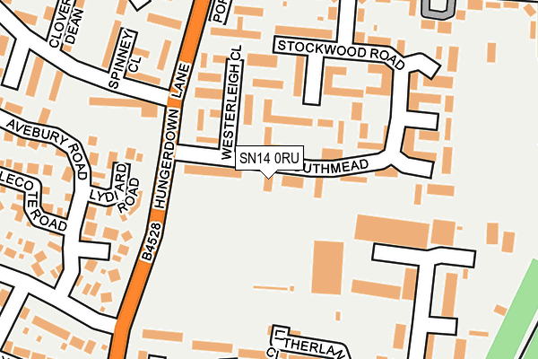 SN14 0RU map - OS OpenMap – Local (Ordnance Survey)