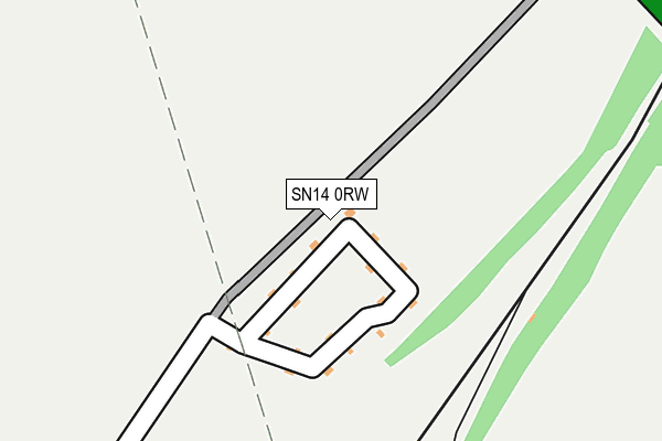 SN14 0RW map - OS OpenMap – Local (Ordnance Survey)