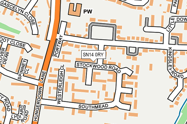 SN14 0RY map - OS OpenMap – Local (Ordnance Survey)