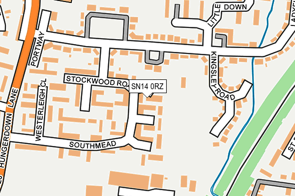 SN14 0RZ map - OS OpenMap – Local (Ordnance Survey)