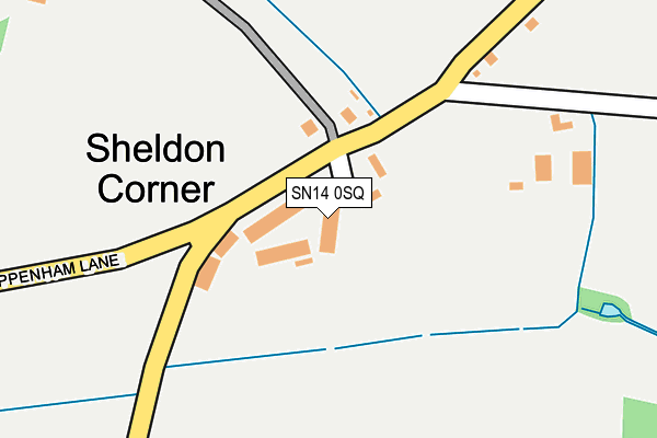 SN14 0SQ map - OS OpenMap – Local (Ordnance Survey)