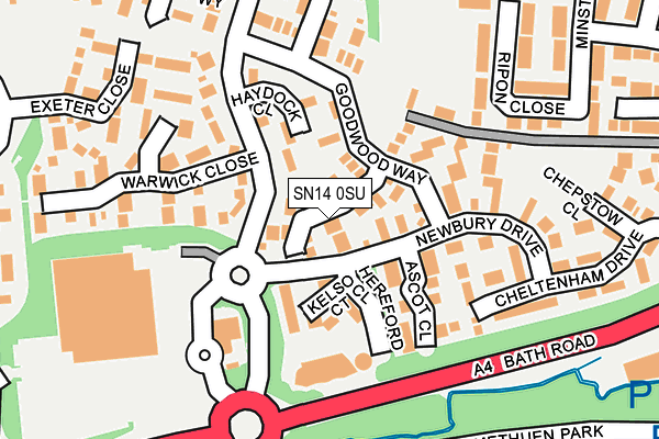 SN14 0SU map - OS OpenMap – Local (Ordnance Survey)