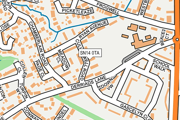 SN14 0TA map - OS OpenMap – Local (Ordnance Survey)