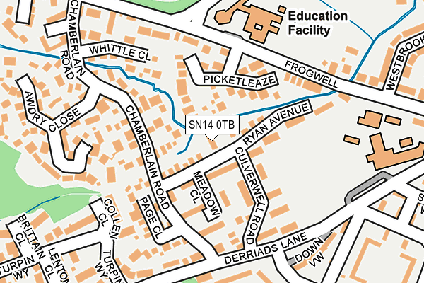 SN14 0TB map - OS OpenMap – Local (Ordnance Survey)