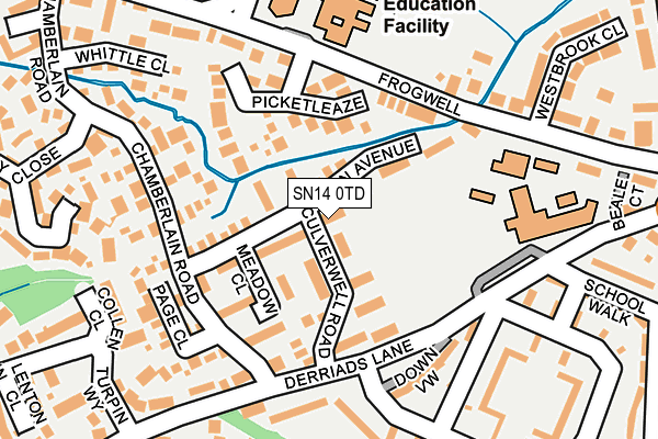 SN14 0TD map - OS OpenMap – Local (Ordnance Survey)