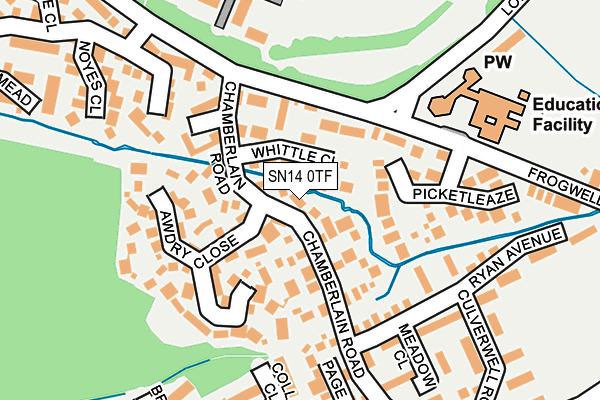 SN14 0TF map - OS OpenMap – Local (Ordnance Survey)