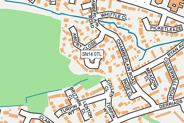 SN14 0TL map - OS OpenMap – Local (Ordnance Survey)