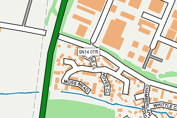 SN14 0TR map - OS OpenMap – Local (Ordnance Survey)
