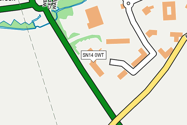 SN14 0WT map - OS OpenMap – Local (Ordnance Survey)