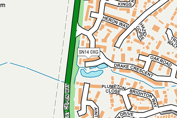 SN14 0XG map - OS OpenMap – Local (Ordnance Survey)