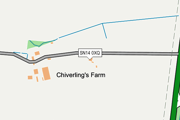 SN14 0XQ map - OS OpenMap – Local (Ordnance Survey)