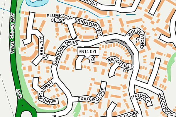 SN14 0YL map - OS OpenMap – Local (Ordnance Survey)