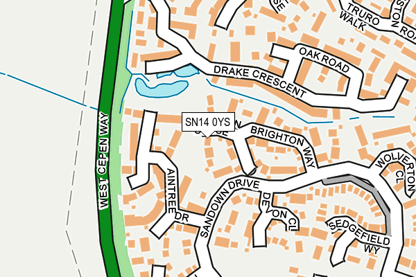 SN14 0YS map - OS OpenMap – Local (Ordnance Survey)