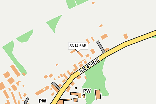 SN14 6AR map - OS OpenMap – Local (Ordnance Survey)