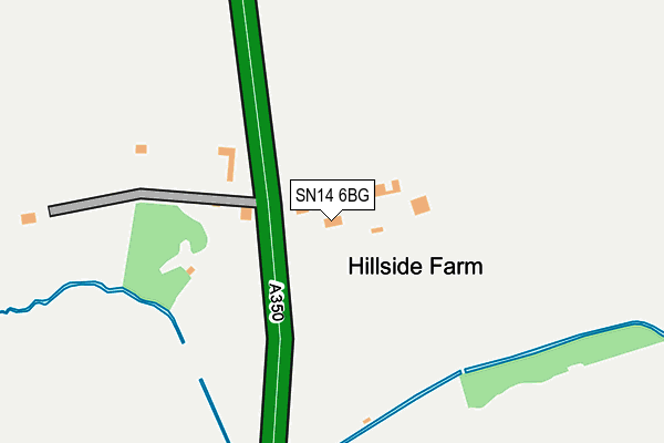 SN14 6BG map - OS OpenMap – Local (Ordnance Survey)