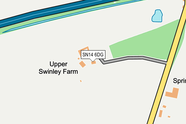 SN14 6DG map - OS OpenMap – Local (Ordnance Survey)