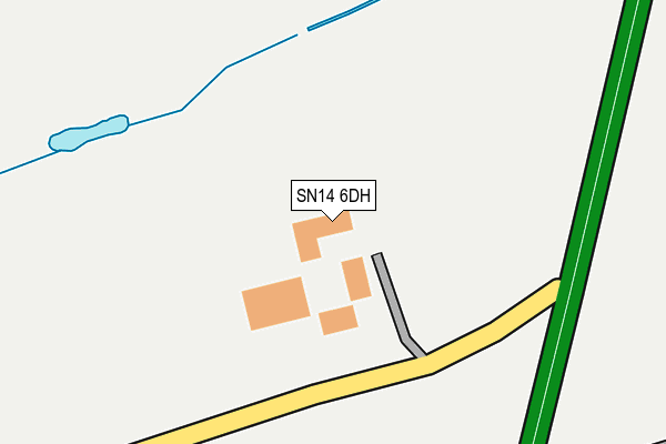 SN14 6DH map - OS OpenMap – Local (Ordnance Survey)