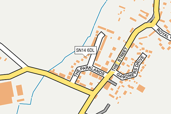 SN14 6DL map - OS OpenMap – Local (Ordnance Survey)