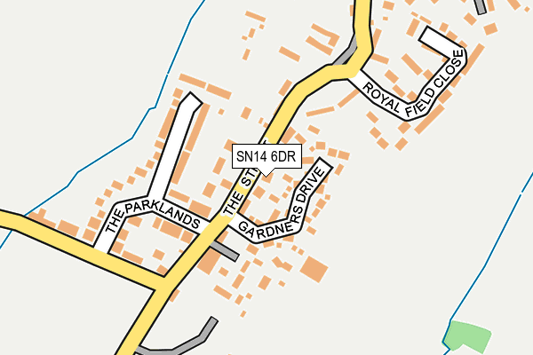 SN14 6DR map - OS OpenMap – Local (Ordnance Survey)