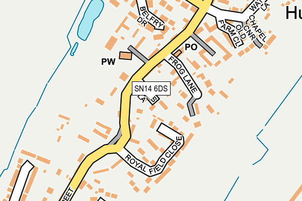 SN14 6DS map - OS OpenMap – Local (Ordnance Survey)