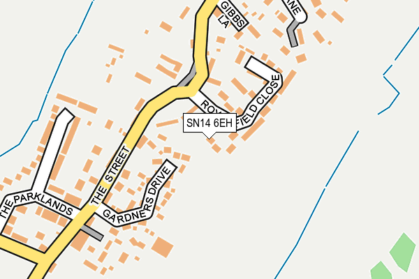 SN14 6EH map - OS OpenMap – Local (Ordnance Survey)