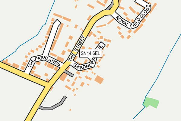 SN14 6EL map - OS OpenMap – Local (Ordnance Survey)